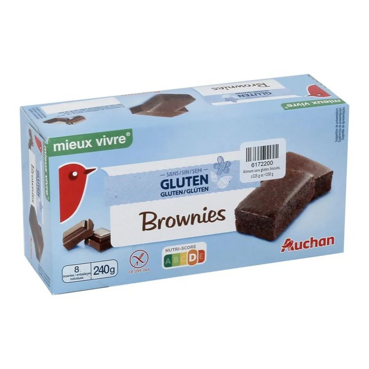 brownies sans gluten auchan