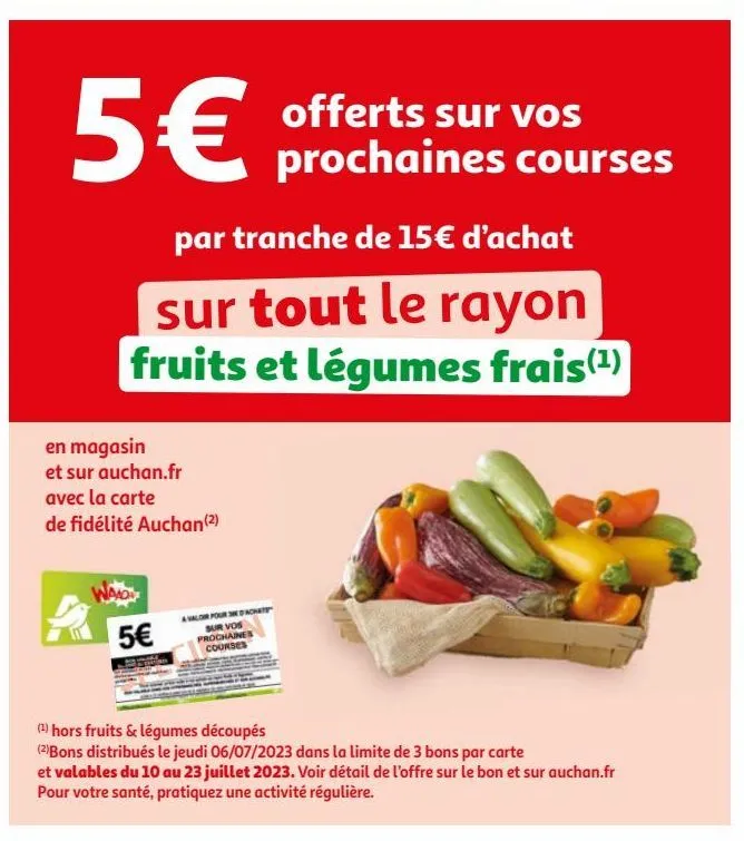 tout le rayon fruits et légumes frais