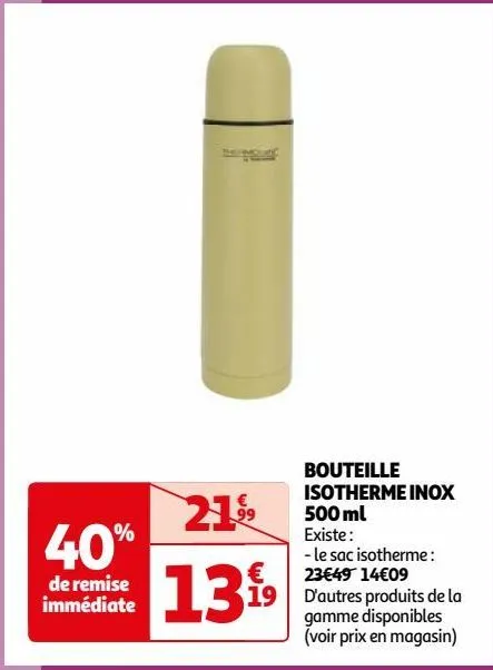 bouteille isotherme inox 500 ml 