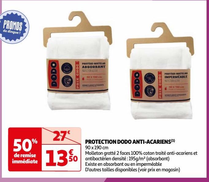 PROTECTION DODO ANTI-ACARIENS 