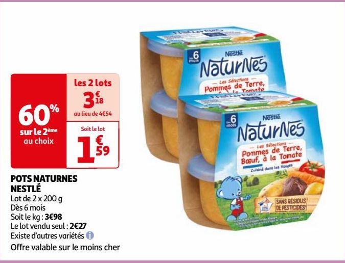 POTS NATURNES NESTLE 