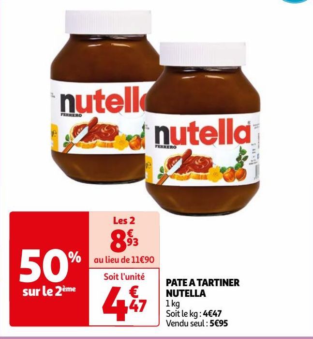 PATE A TARTINER NUTELLA 