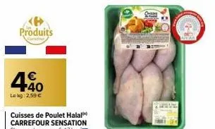 produits  € +40  le kg: 2,59 €  c 