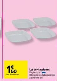 assiettes en plastique 