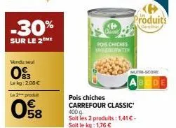 pois chiches carrefour