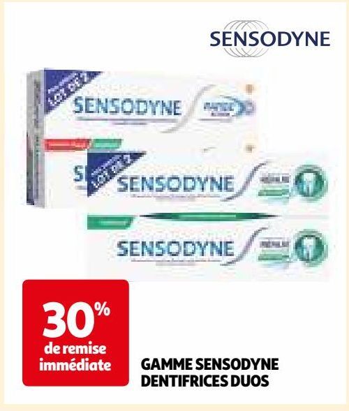 GAMME SENSODYNE DENTIFRICES DUOS 