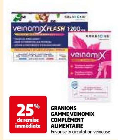 GRANIONS GAMME VEINOMIX COMPLÉMENT ALIMENTAIRE