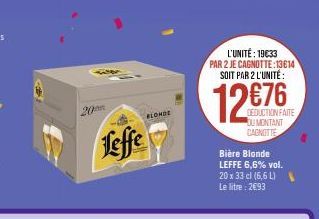 bière blonde Leffe