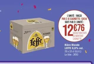 bière blonde leffe