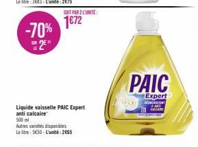 liquide vaisselle Paic