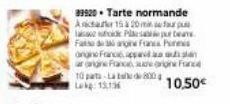 Fated  angin Francis  39920 Tarte normande Astar 15 à 20 minu  de Plasa angine F  ar angine France France 10 parts-La teed 800 Lokg: 13,136  10,50€ 