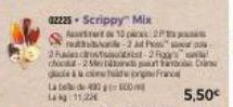 dile  02225. Scrippy™ Mix  As 10 2 2 Po  de 43000 11:22  3 Fastre-2 Fare! choca-2Merit C acide ongne France 