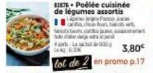 arists c  83875 poélée cuisinée de légumes assortis lunes ne fanc  &  gr  4 part-la actor g 3,80€  8.3  lot de 2 en promo p.17 