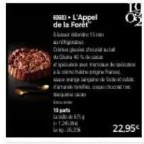 60583 l'appel de la forêt  od 15  b  an  ciaglicies outle  u 40 %  10  spicuosa rad aaalam haferarafael gangane de sc fataraaen  126  5  p2.28  22.95€ 