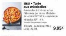 4/6 pats-La teled Lag 2016  89621. Tarte aux mirabelles And10au tour Ps par de a Lona EP 50%,0  14%  9,95€ 