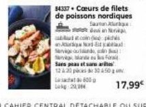 Les Lek 201  34337 Cœurs de filets  de poissons nordiques  Saman  600  cond  and Nord Nervige und Mae eu for  Sans peau et saa 12:20  van No  30 4:50 
