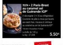 La 145g  70374-2 Paris-Brest au caramel sel de Guérande ICP Adger 330 a  Cபாeepdopram  a ro  SP  5,50€ 