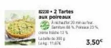 82230.2 tartes aux poireaux  anchar 20 minu  gart  12%  3,50€ 