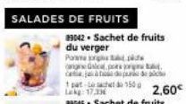 SALADES DE FRUITS  89042 Sachet de fruits  du verger  Porme pre  agne Galica, p 