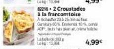 82218-2 Croustades à la francomtoise Act 2025  Gamta 60% 16% AOP  Yarim  4,99€ 