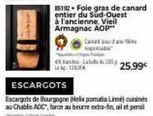 shfacte  card daw sapun  45-2009 25,99€  1284  escargots  escargots de bourgogne (helix pomata lisins au chablis aoc", farce au beurre extra-din, ail et persil 