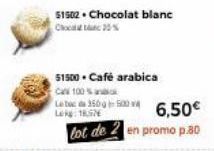 chocolat blanc Promo