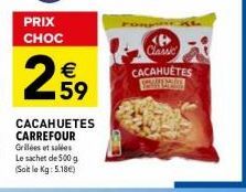 cacahuètes Carrefour