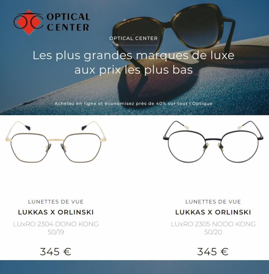 Produit Optical Center