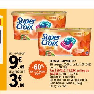 lessive Super Croix