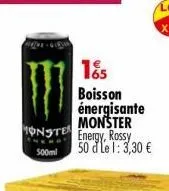 boisson énergétique monster