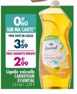 liquide vaisselle Carrefour