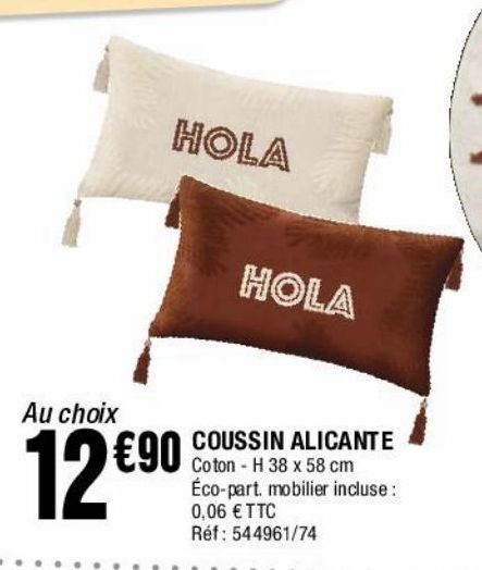 coussin alicante