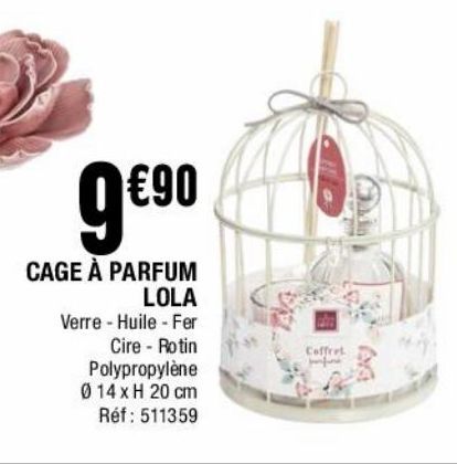 cage à parfum Lola