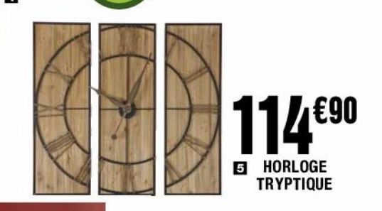 horloge tryptique