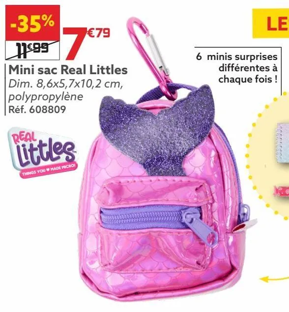 mini sac real littles