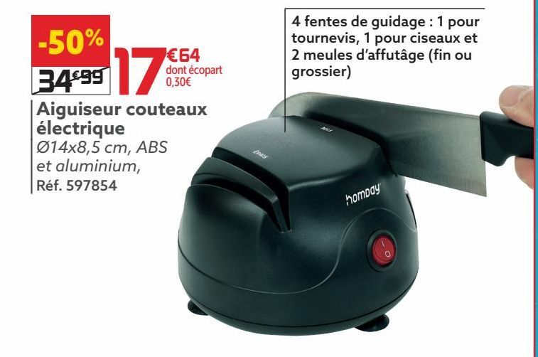 Aiguiseur couteaux électrique