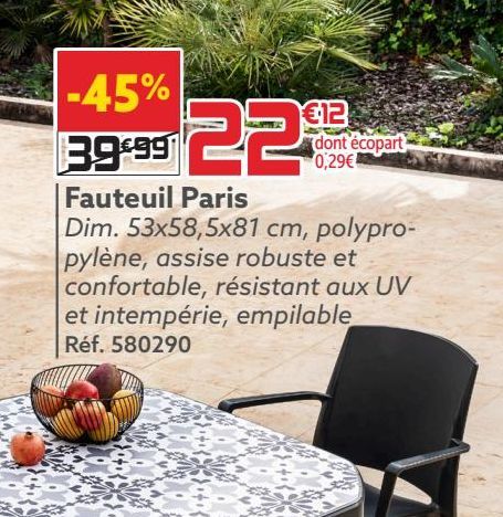 Fauteuil Paris