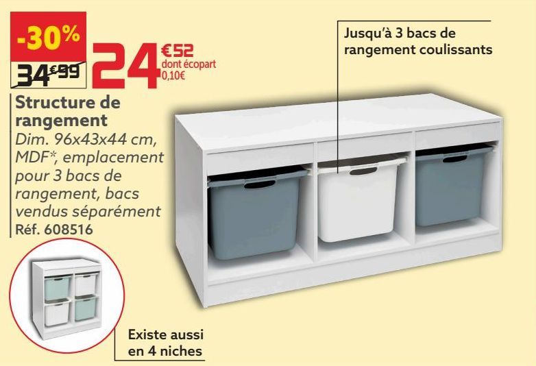 Structure de rangement