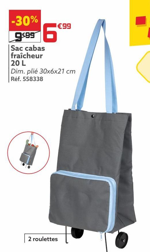 Sac cabas fraîcheur 20 L