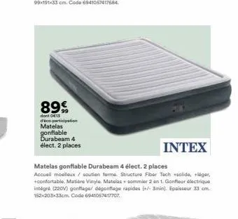 matelas gonflable intex