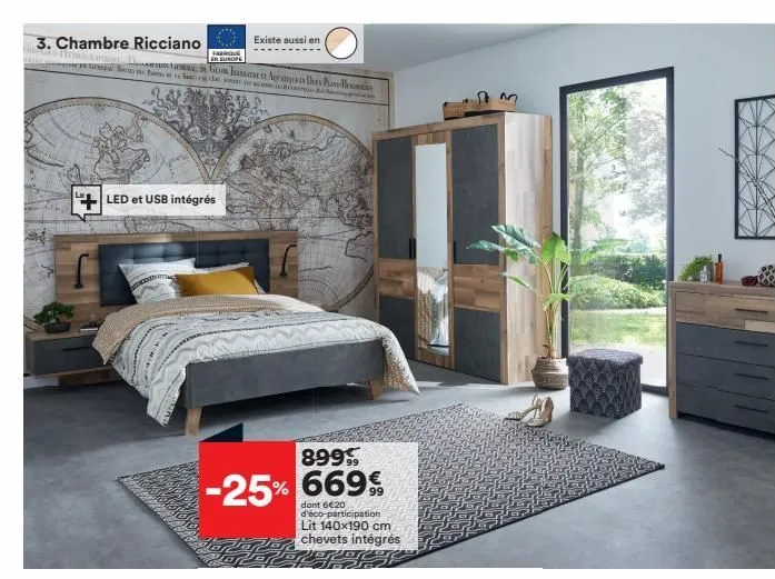 3. chambre ricciano  des  thomarmer -dg agepres drs he gos em tamen de  e  +led et usb intégrés  surat  fabrique  en europe  d  existe aussi en  89999  -25% 669%  dont 6€20 d'éco-participation lit 140