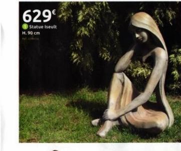 629€  Statue Iseult  H. 90 cm  