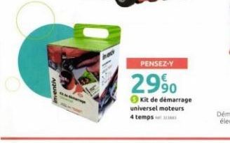 inventiv  PENSEZ-Y  2990  Kit de démarrage universel moteurs  4 temps 