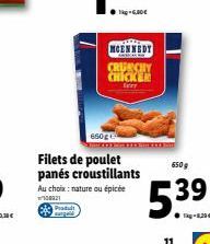 Filets de poulet panés 