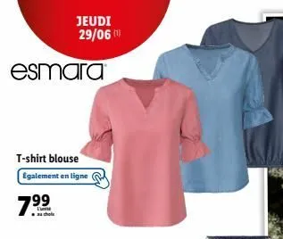 esmara  t-shirt blouse  egalement en ligne  au choix  jeudi 29/06 (1)  