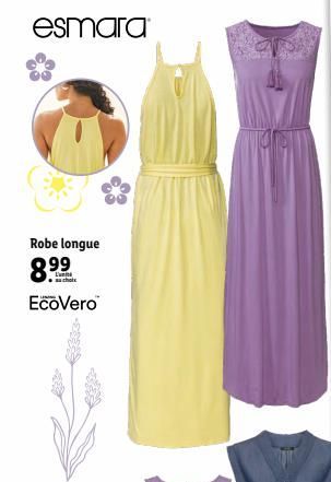 Lidl robe longue new arrivals