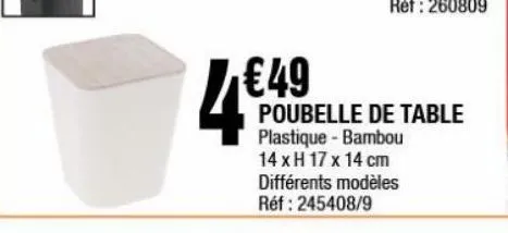 poubelle de table