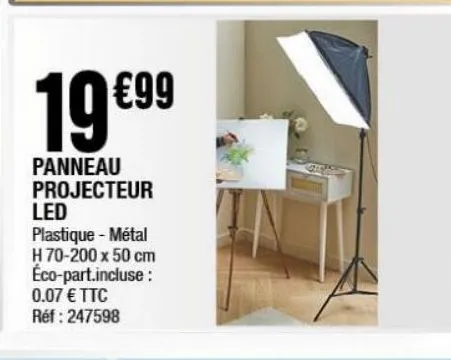 panneau projecteur led