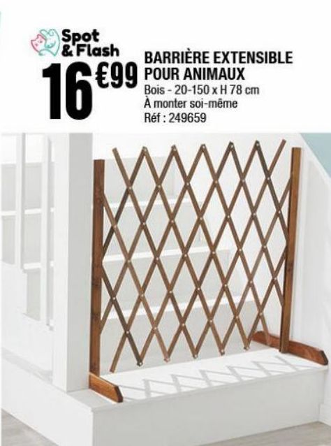 barrière extensible pour animaux