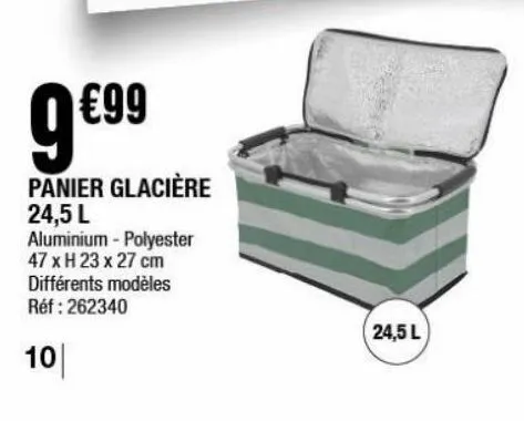 panier glacière 24.5l